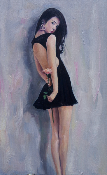 油画 女青年系列(11 尺寸40cmx50cm